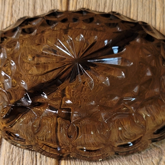 Vintage Tawny Brown Anchor Hocking Pickle Dish - Picture 4 of 5